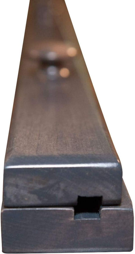 RRD Quilt Hanger for Wall for Display (36") Amish Made Wooden Quilt Rack Wall Mount - Rustic Tapestry Quilt Wall Hangers (Maple Wood, Antique Slate Stain, 36")