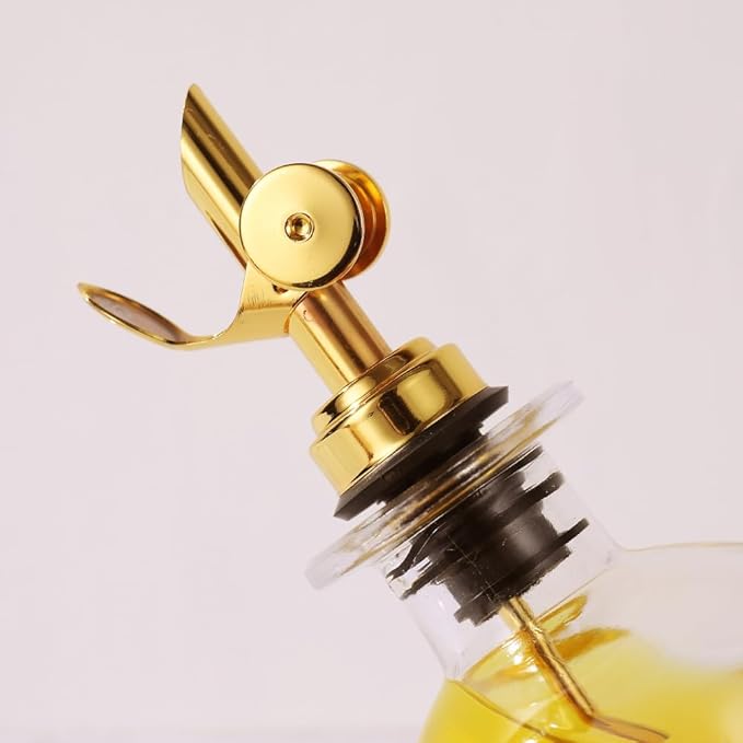 Molimoli Glass Oil Dispenser Bottle for Kitchen, Weighted Pourer, Olive Oil Cruet | 350ml, Set of 1
