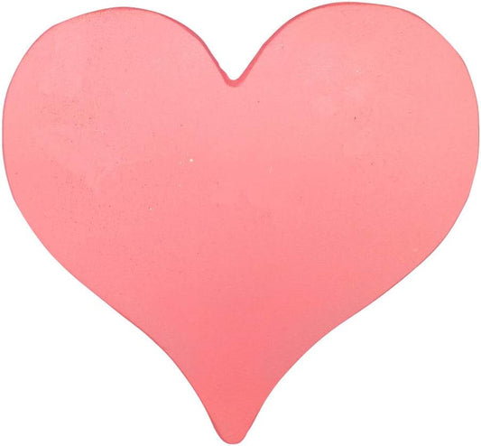 Comfy Hour Rustic Style Collection Cast Iron Garden Stepping Stone - Heart, Pink