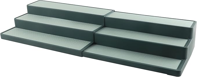 SIMPLEMADE 3-Tier Spice Rack Organizer - Versatile Storage Shelf for Kitchen, Bathroom, Bedroom & Office, Set of 1, Expandable Sage