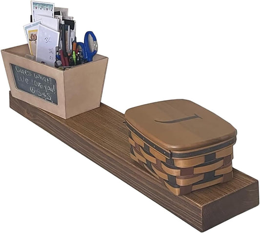 joelsantiques 36 Inch Wooden Floating Shelves for Wall - 36x6x2 in - Made of Natural Wood - Long Heavy Duty Rustic Wall Shelves for Bedroom - Perfect for Living Room, Kitchen - Medium Brown