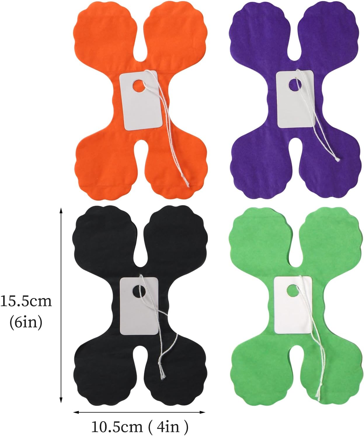 Black-Purple Orange Green Halloween Party-Decorations - 157Ft Four-Leaf Clover Streamers Garland Hanging Banner,Birthday Wedding Baby Bridal Shower Decor Hugtmr