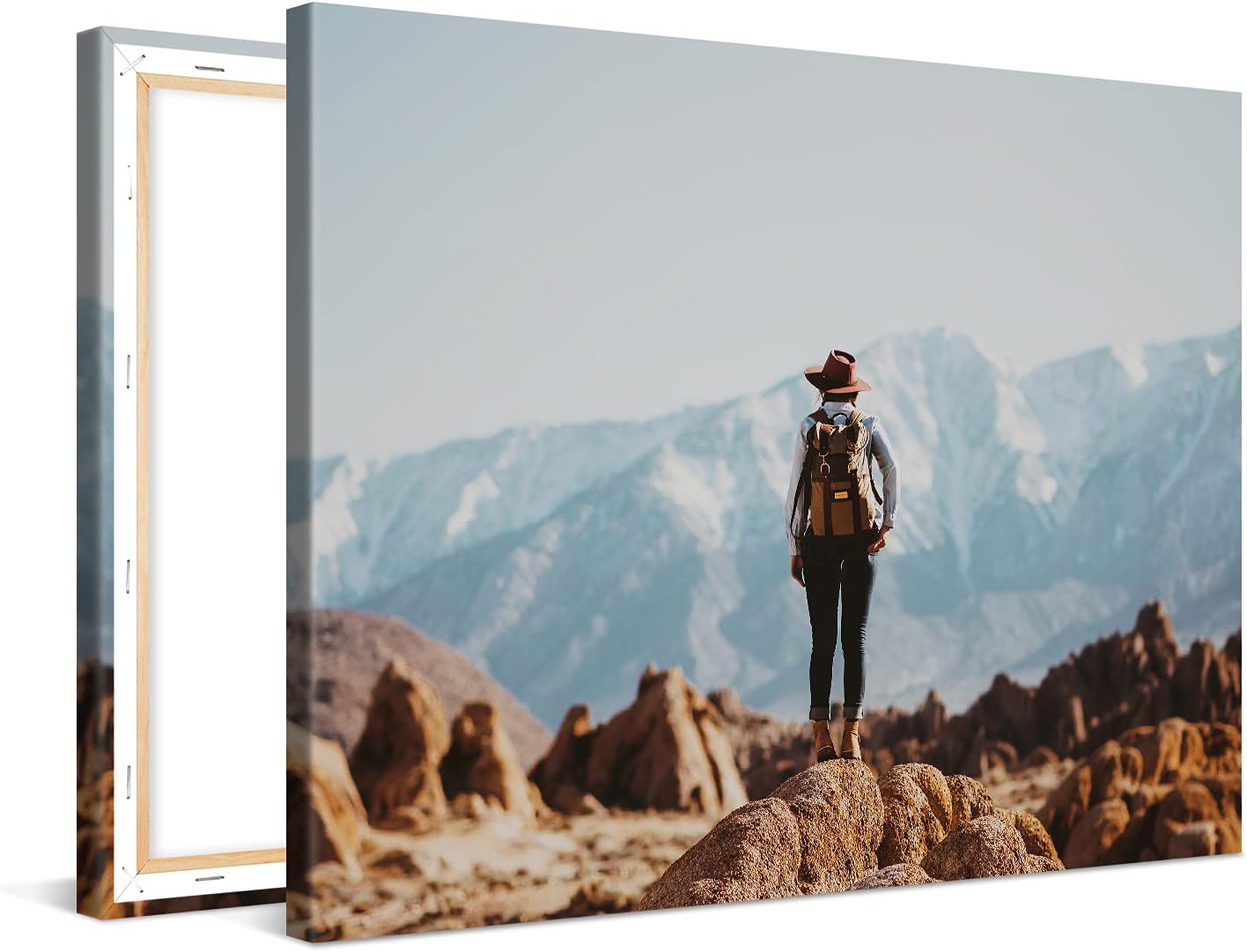 Photo.Gifts - Personalized Custom Canvas Prints 14x10 Inch - Customize with Your Picture & Text - Canvas Wall Art for Bedroom, Living Room, Office - Personalized Photo Gifts