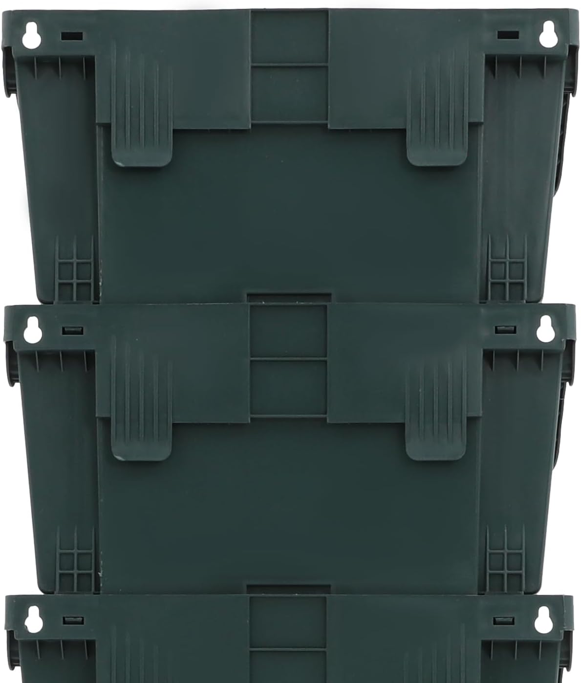 18 Pots Self-Watering Vertical Wall Planter, 39.4”L x 39.4”H Stackable Plastic Wall-Mounted Plant Grow Pots, Wall Hang Garden Planter Outdoor Indoor for Herbs Flowers Strawberries (Green)