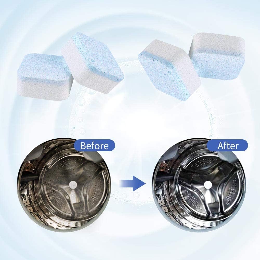 NATRUTH Washing Machine Cleaner Descaler 30 Pack Deep Cleaning Washer Cleaner Tablets For HE Front Loader & Top Load Washer