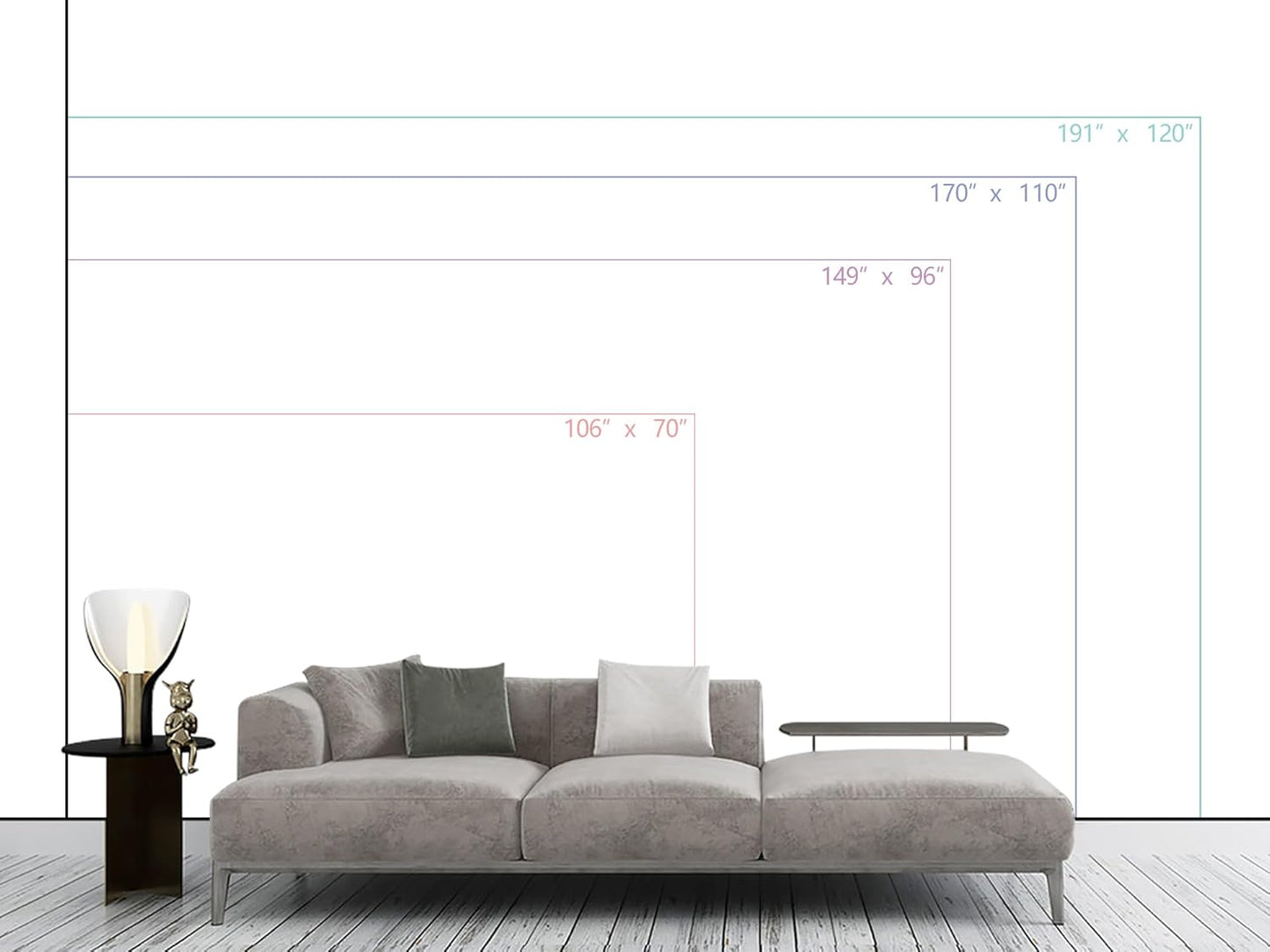 WFBHUA-Foggy Forest Mountain Wallpaper Mural Natural Woodland Landscape Wallpaper for Living Room Bedroom (Not Peel and Stick)