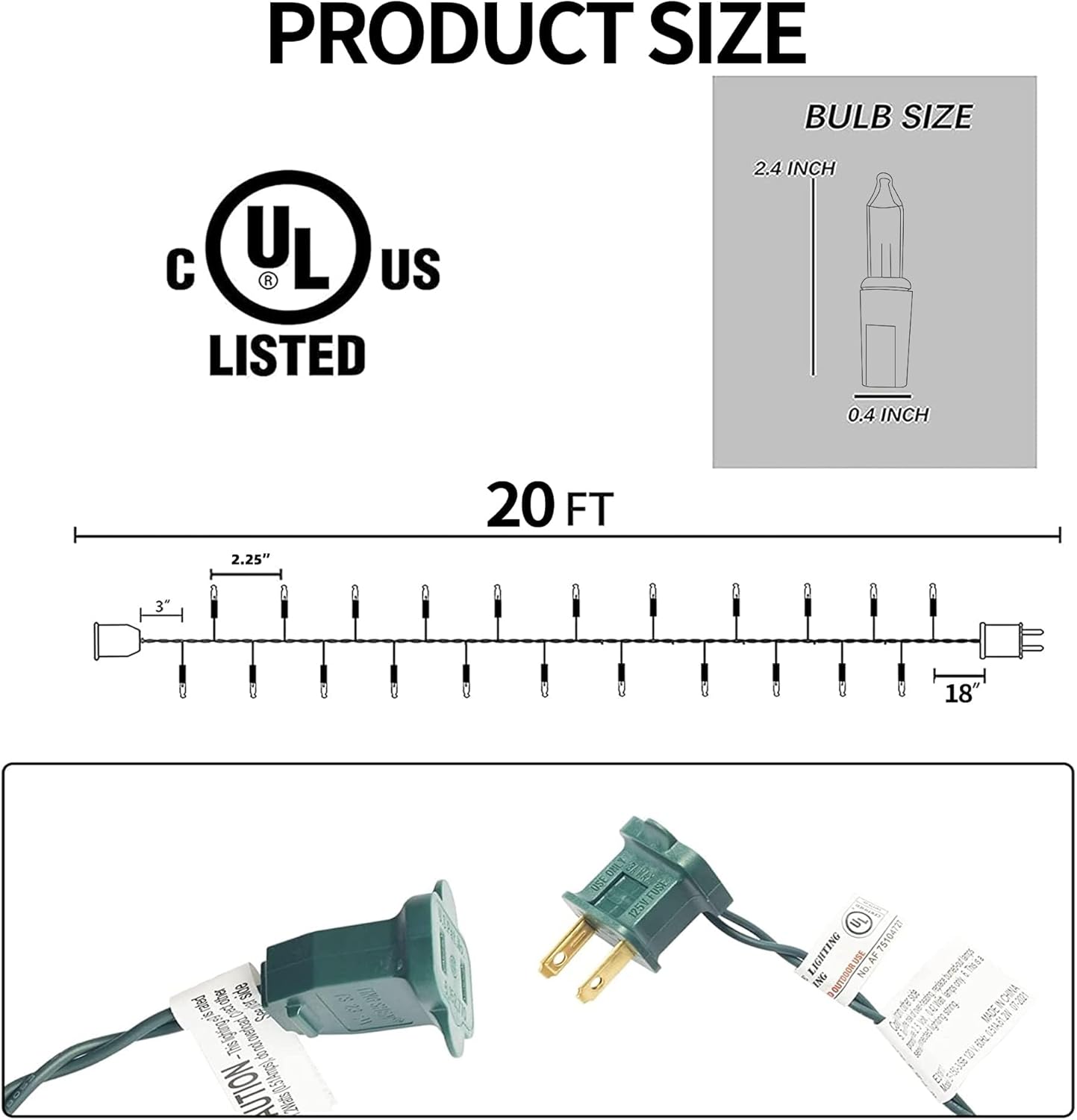 TW SHINE Christmas Lights, 20FT 100 Count Incandescent Mini Christmas Tree Light, Waterproof Xmas String Lights for Outdoor Indoor Home Party Yard Decorations, Pink