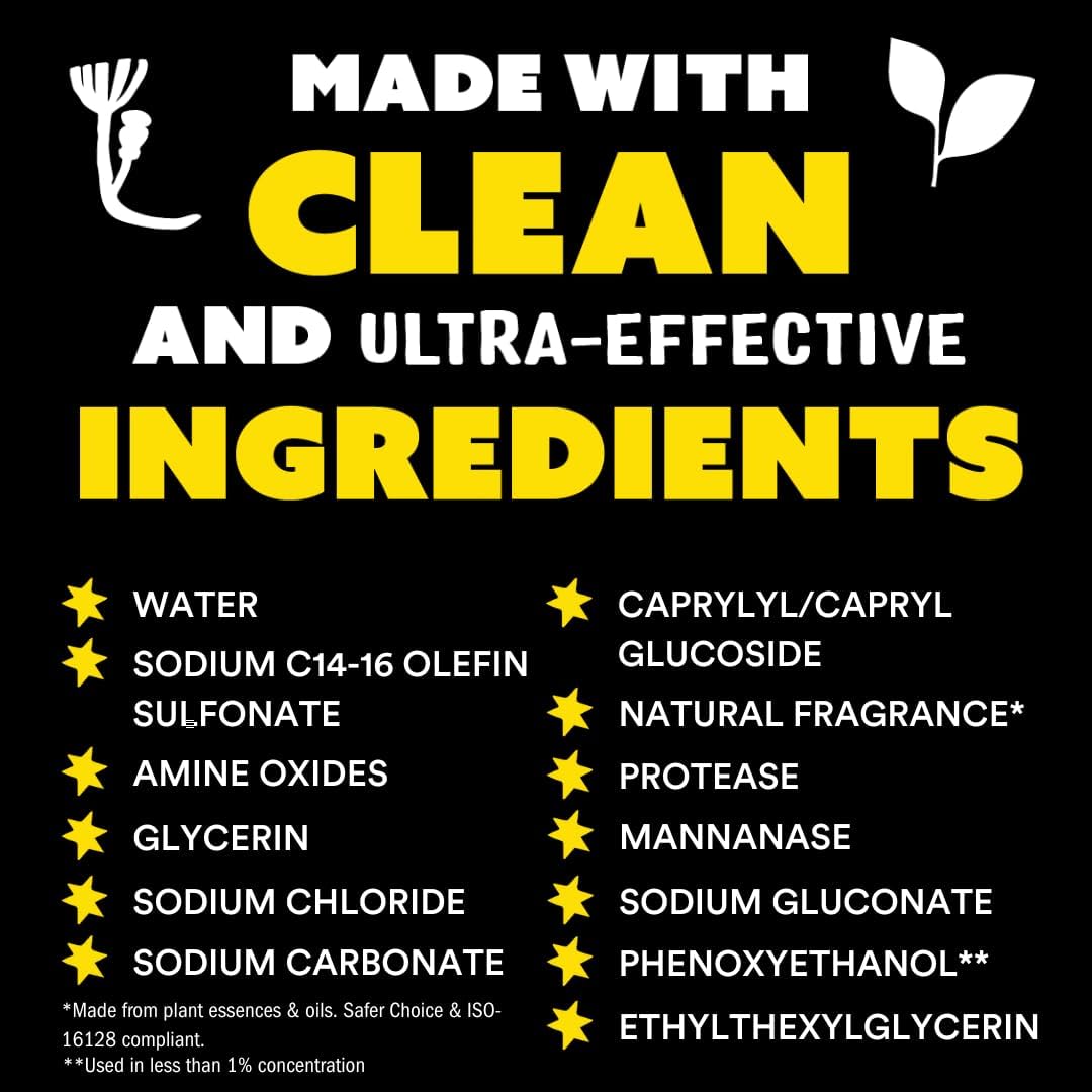 Molly's Suds Liquid Laundry Detergent | Clean Laundry Detergent Soap for Sensitive Skin | 2x Concentrated, High Efficiency (HE) (Citrus Grove - 200 Loads)