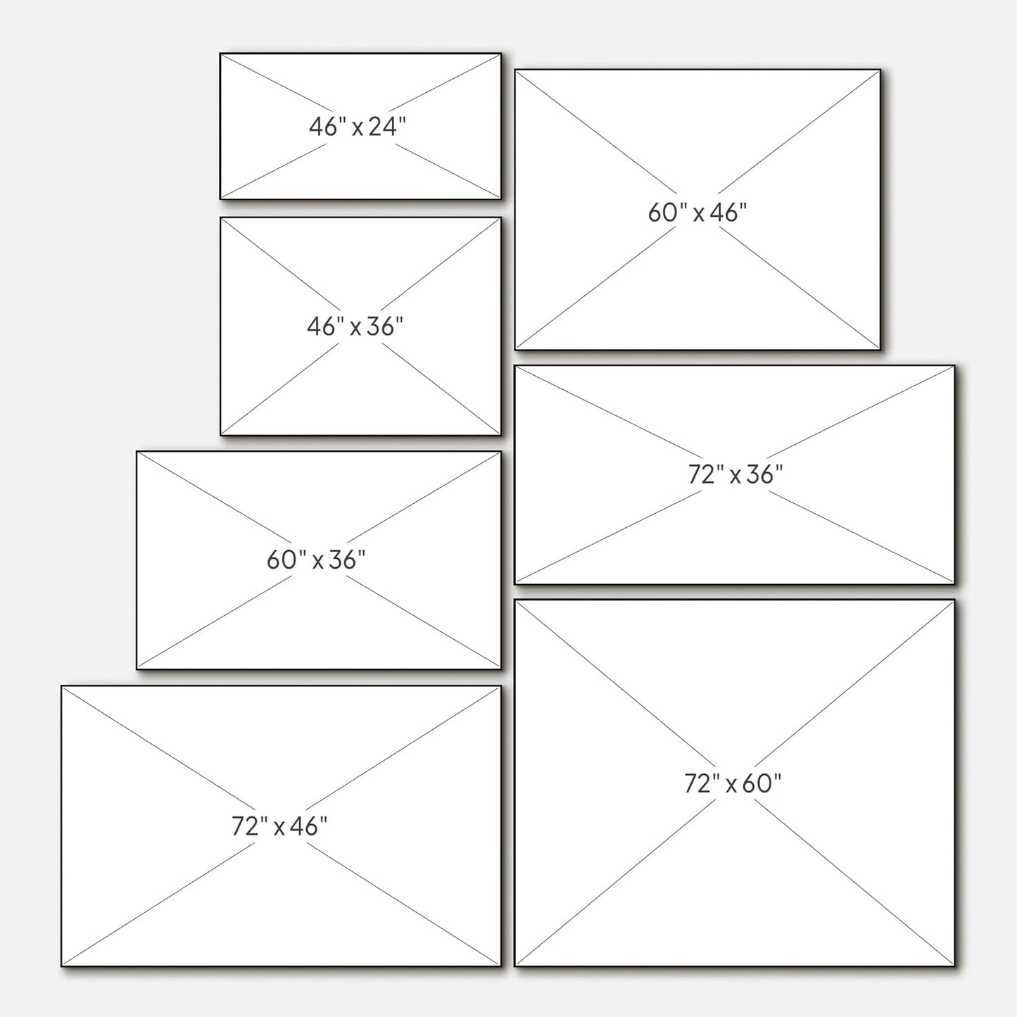 SIGNWIN 36"x60" Extra Large Framed Wall Art Green Line Art Mountain Landscape Illustration for Home Living Room Bedroom Decor (Frame Assembly Required)