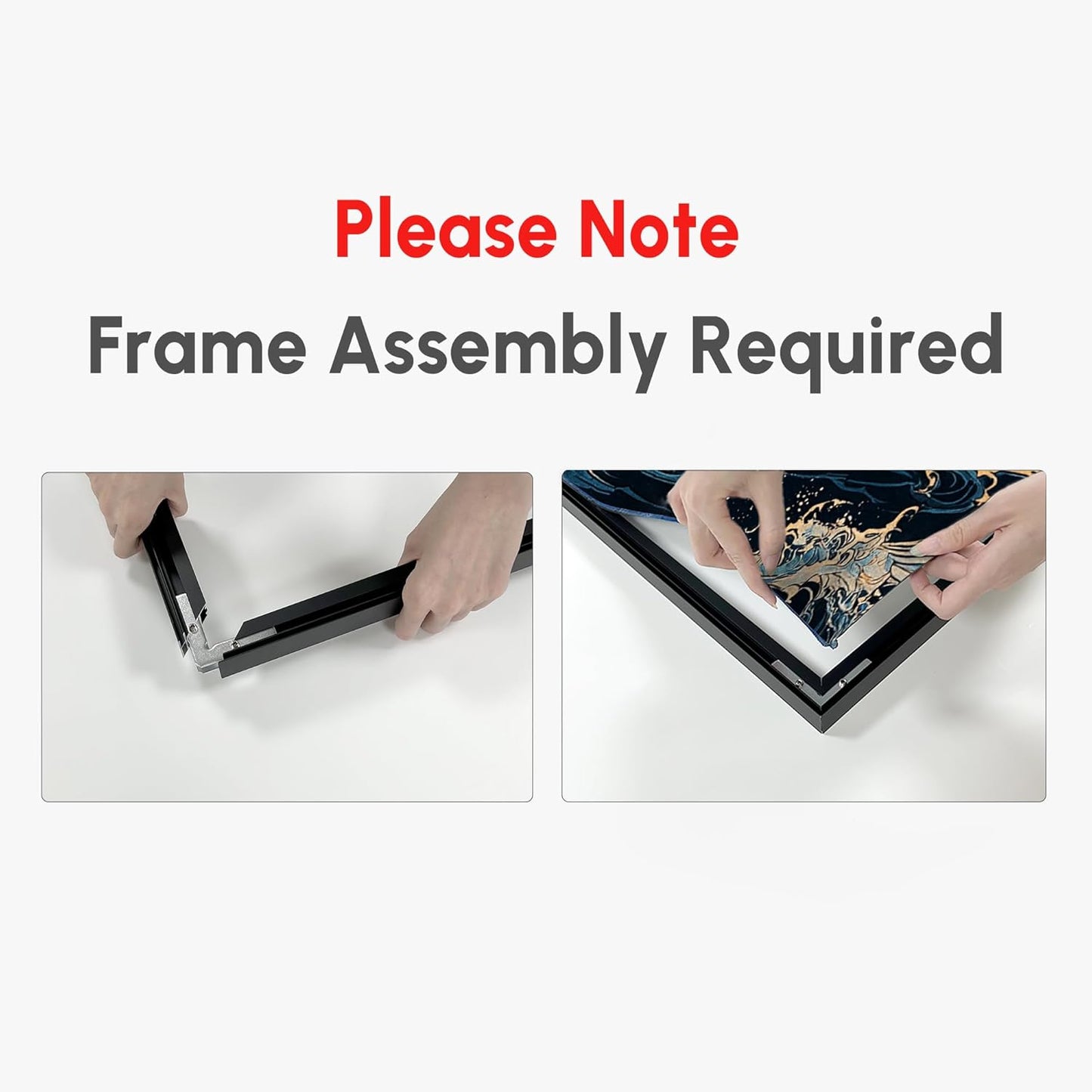 SIGNWIN 36"x72" Extra Large Framed Wall Art Silhouetted Trees at Dusk, Dramatic Forest and Cloudscape for Home Living Room Bedroom Decor (Frame Assembly Required)