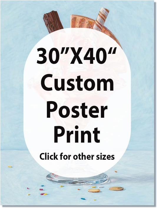 Canvas Prints With Your Photos, Custom Poster On Canvas (Unframed 30x40) Transform Your Photos Into Stunning Framed Wall Art Digitally Printed Photo To Canvas Ideal For Home Decor Gifts Keepsakes