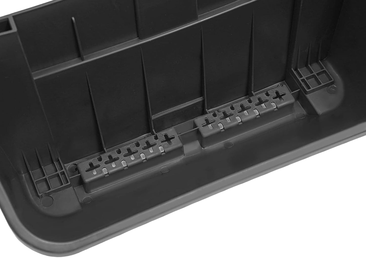 18Pcs Vertical Wall Planter, 13 inch Wall Mounted Garden Planters, Plastic Wall Hanging Planter with Drainage Holes, Wall Planters for Patio Outdoor Decor, Balcony Plant Hanging Flowerpot (Black)