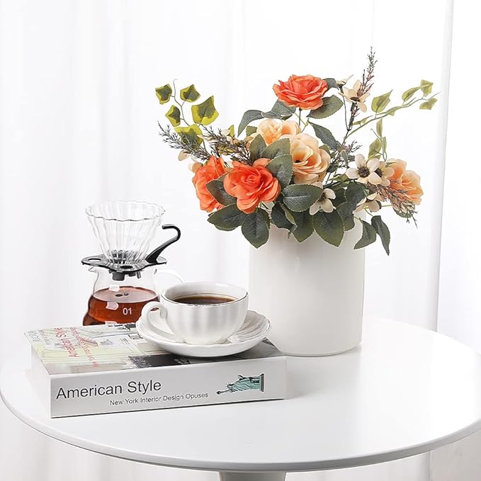 Sweejar Kitchen Canisters Ceramic Food Storage Jar, Stackable Containers with Airtight Seal Wooden Lid for Serving Coffee Bean, Flour, Tea, Cookies and More - 73 Fl Oz(White)