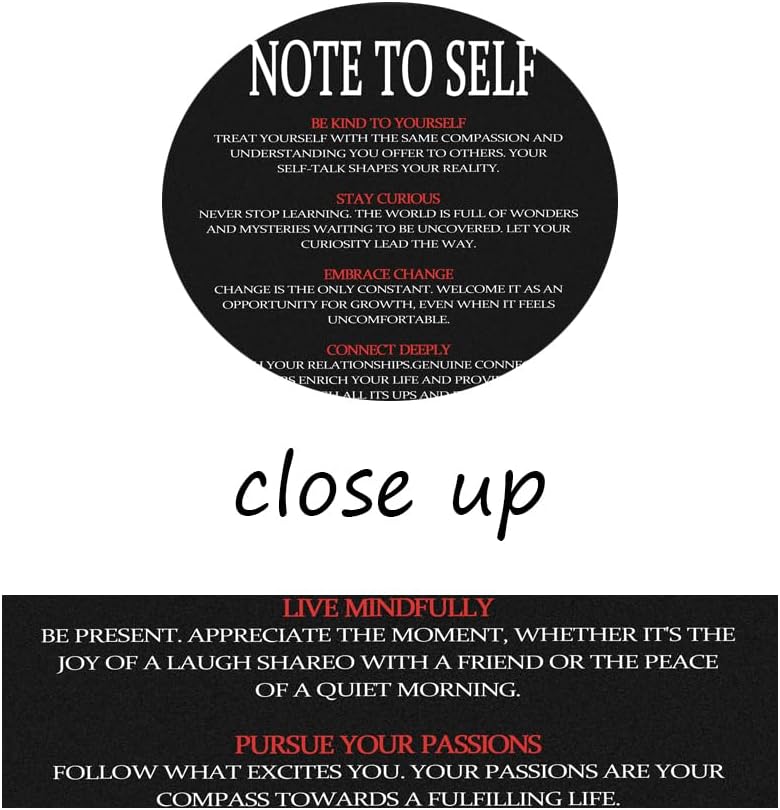 WYJDFART NOTE TO SELF Inspirational Canvas Poster Printed Modern Artwork for Office Living room Bedroom Home Motivational Wall Art Decor Framed Ready to Hang[18" W X 24" H]