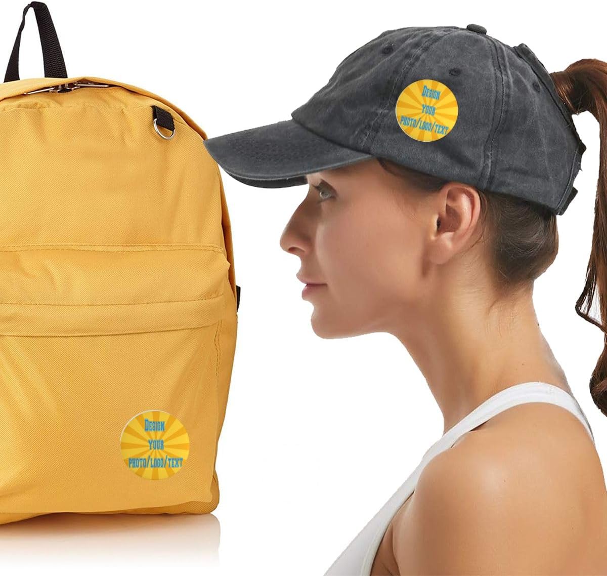 Custom Pins, Custom Buttons, Design Your Own Personalized Pinback Button Badgest (Round Badge)