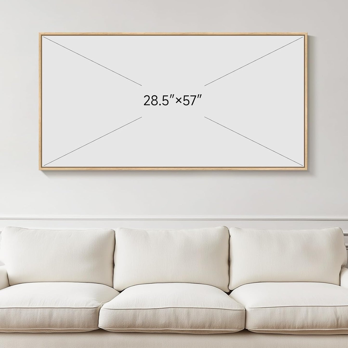 Framed Extra Large Colorful Abstract Wall Art for Living Room, Modern Horizontal Bright Canvas Prints Paintings Artwork for Walls, Bold Color Pictures for Hallway Dining Bedroom Office Wall Decor 30x60 In