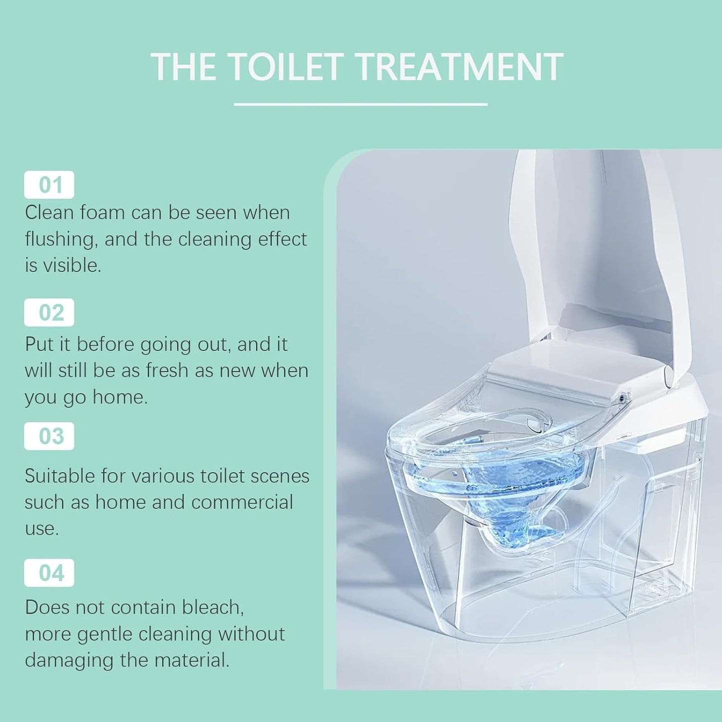 Krazy Toilet Bowl Cleaner, Crazy Klean Toilet Cleaner, Automatic Refreshes Toilets, Long-Lasting Cleane Fresh Scent, No Scrubbing Required (2)