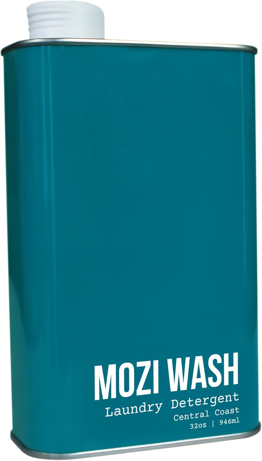 Laundry Detergent Liquid, Central Coast- Sandalwood & Lavender, 50+ Loads, Concentrated, Non toxic, Plant Based Enzyme Cleaners, Long Lasting Luxury Clean, Cologne Soap for Men, 32 oz