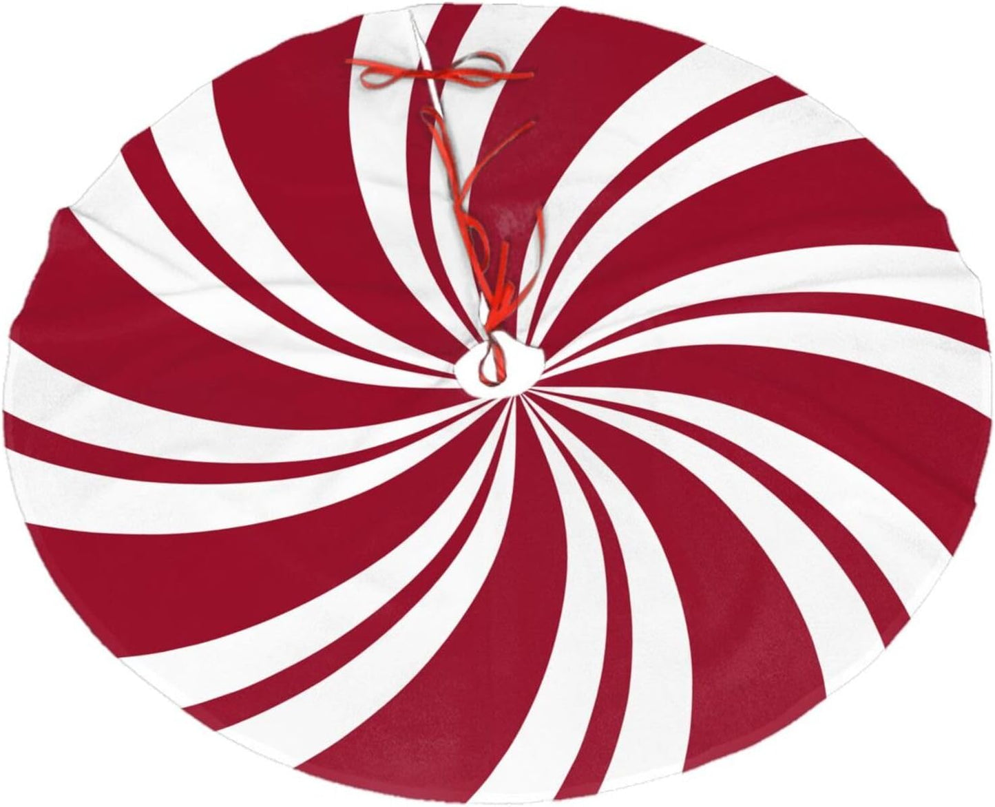 Christmas Tree Skirt,Mint Sugar Double Swirl Candy Xmas Tree Skirt Rustic Farmhouse Tree Skirt for Christmas Decor Xmas Holiday Home Party Decorations36