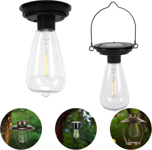 Replacement Solar Light Parts-Solar Lanterns Outdoor Waterproof Two Sizes for Versatile Switching 2 Pack They Can Serve As Accessories Or Stand Alone As Lanterns