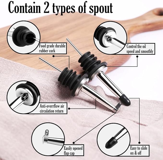 Sweejar Ceramic Olive Oil Dispenser Bottle, Opaque Oil Cruet Protects Oil to Reduce Oxidation, Suitable for Storage Oil, Vinegar, Coffee Syrups & Other Liquids, Pack of 1, 15.5 Fl Oz (Turquoise)