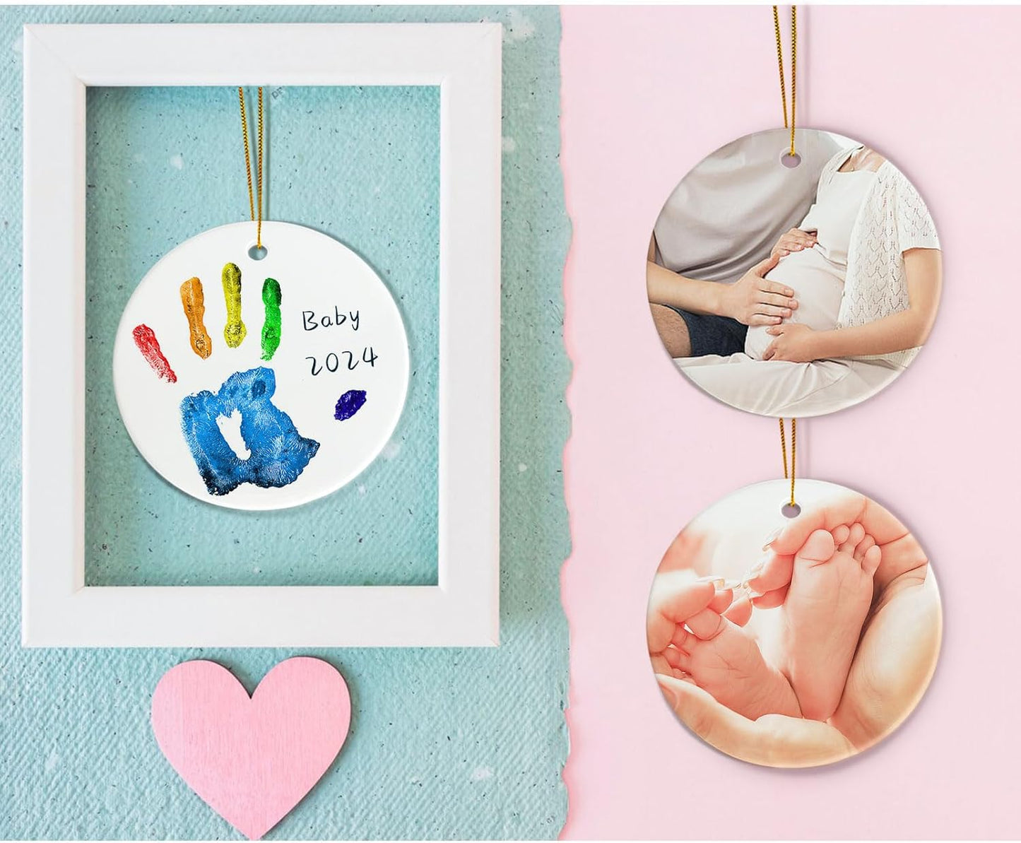 Sublimation Blanks Easter Ornaments Double Sided, 12pcs Sublimation Ornament Blanks Bulk, Sublimation Blanks Products for Birthday, Ceramic Ornaments for Crafts