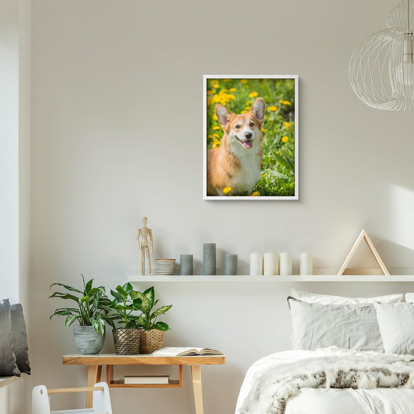 NWT Custom Framed Poster Prints with Your Any Photos, Personalized Canvas Pictures for Wall to Print Framed - 11"x14" White