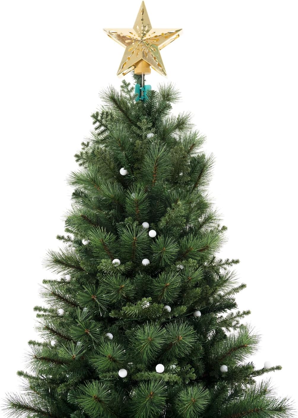 Naomi Home Evangeline Traditional Christmas Tree - Standard Metal Base Green/9ft