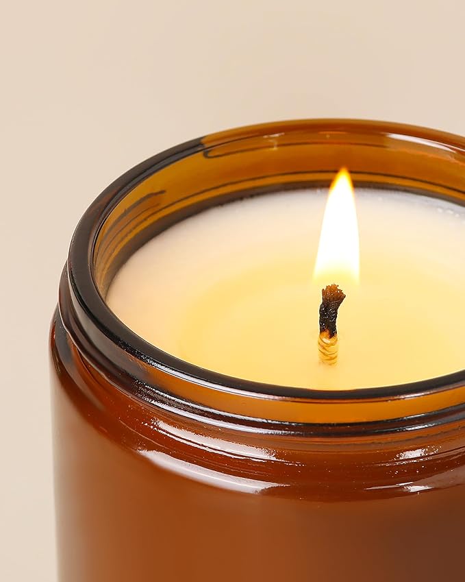 AOOVOO Fresh Coffee Candles - 9 oz Scented Candles, Aromatherapy Candle, Soy Candle for Home Scented