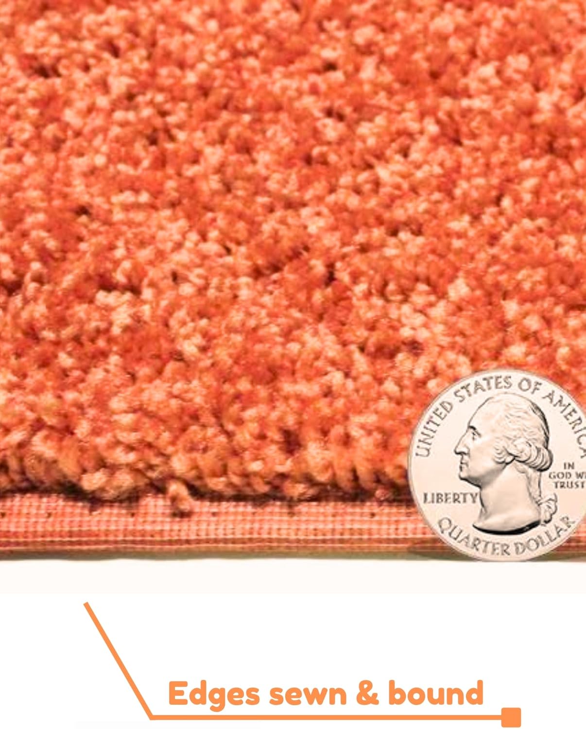 KOECKRITZ Soft and Colorful Kids Classroom Area Rugs (Passes Flammability Pill Test) Many Sizes and Bright Colors to Select from (10' x 14', Tangerine)