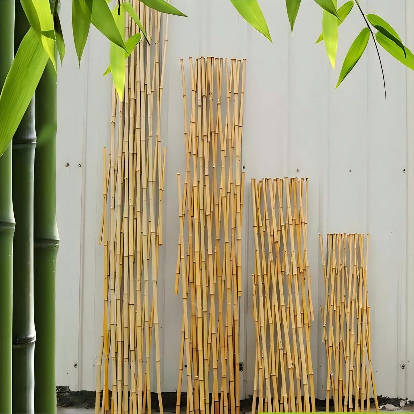 Expandable Bamboo Trellis Fence - 48x72 Inch, Climbing Plants, Eco-Friendly, Easy Installation,Lattice Fence
