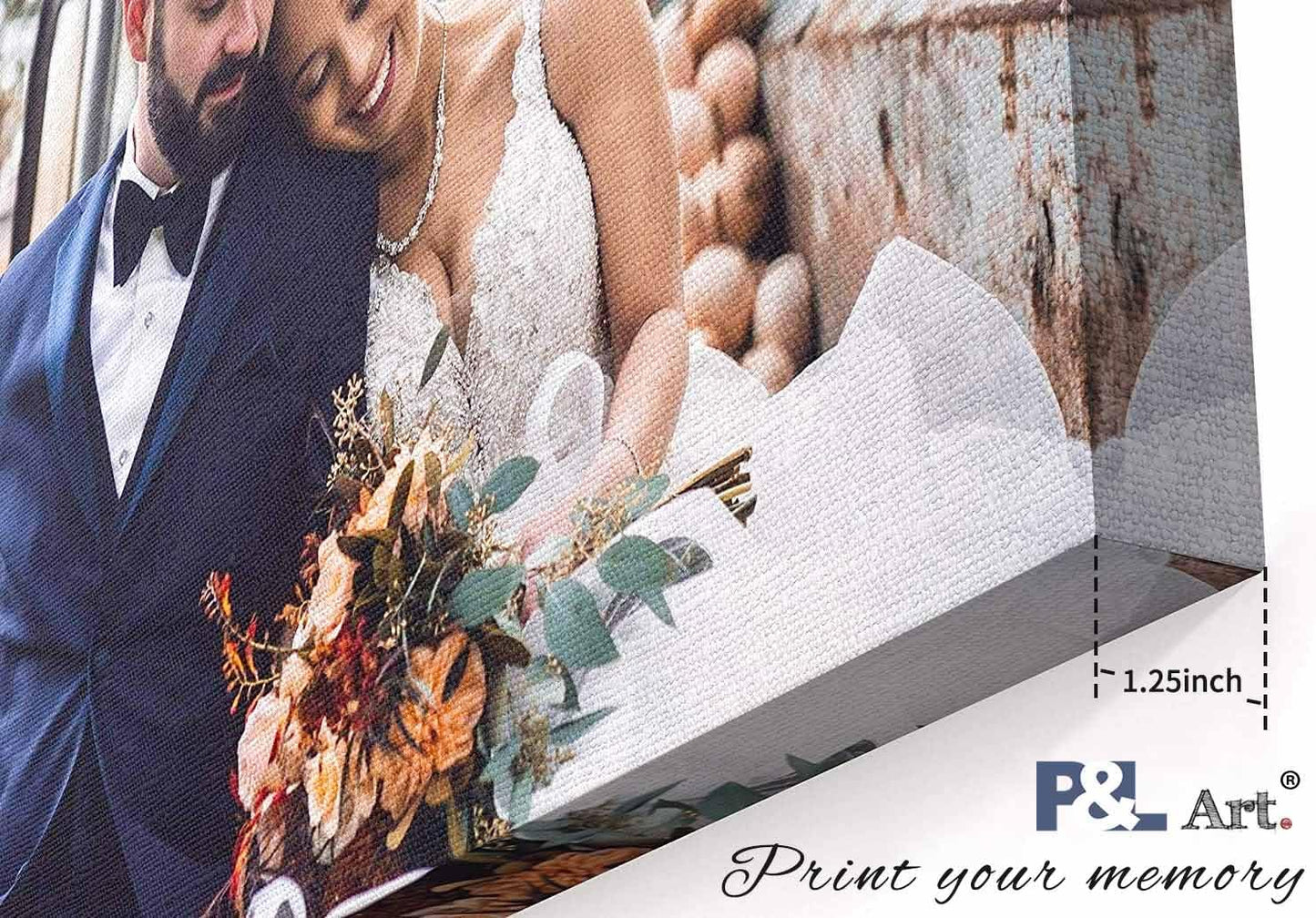 Personalized Custom Canvas Prints: Photo On Canvas (Framed Canvas, 12X16) Transform Your Photos into Stunning Framed Wall Art Digitally Printed Photo To Canvas Ideal for Home Deco