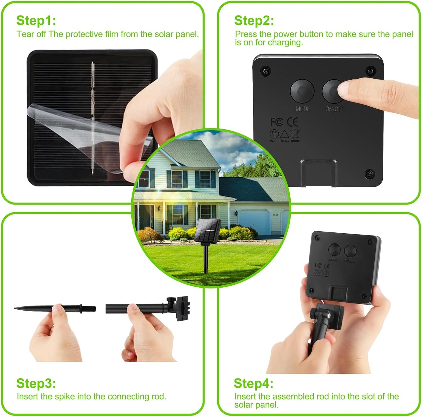 Brightever Outdoor Solar String Lights Waterproof, 2-Pack Total 80FT 200LED Solar Fairy Lights for Outside with 8 Lighting Modes, Solar Twinkle Lights for Yard, Christmas, Party (Warm White)