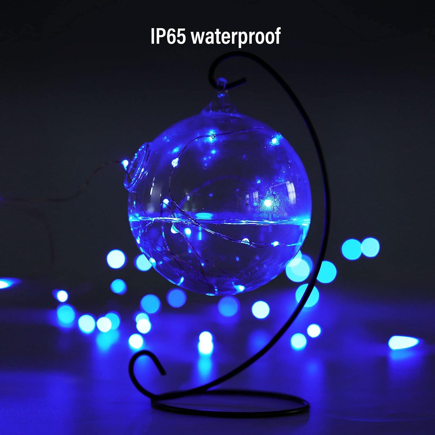 Led Fairy Lights Battery Operated, 1 Pack Mini Battery Powered Copper Wire Starry Fairy Lights for Bedroom, Christmas, Parties, Wedding, Centerpiece, Decoration (5m/16ft Blue)