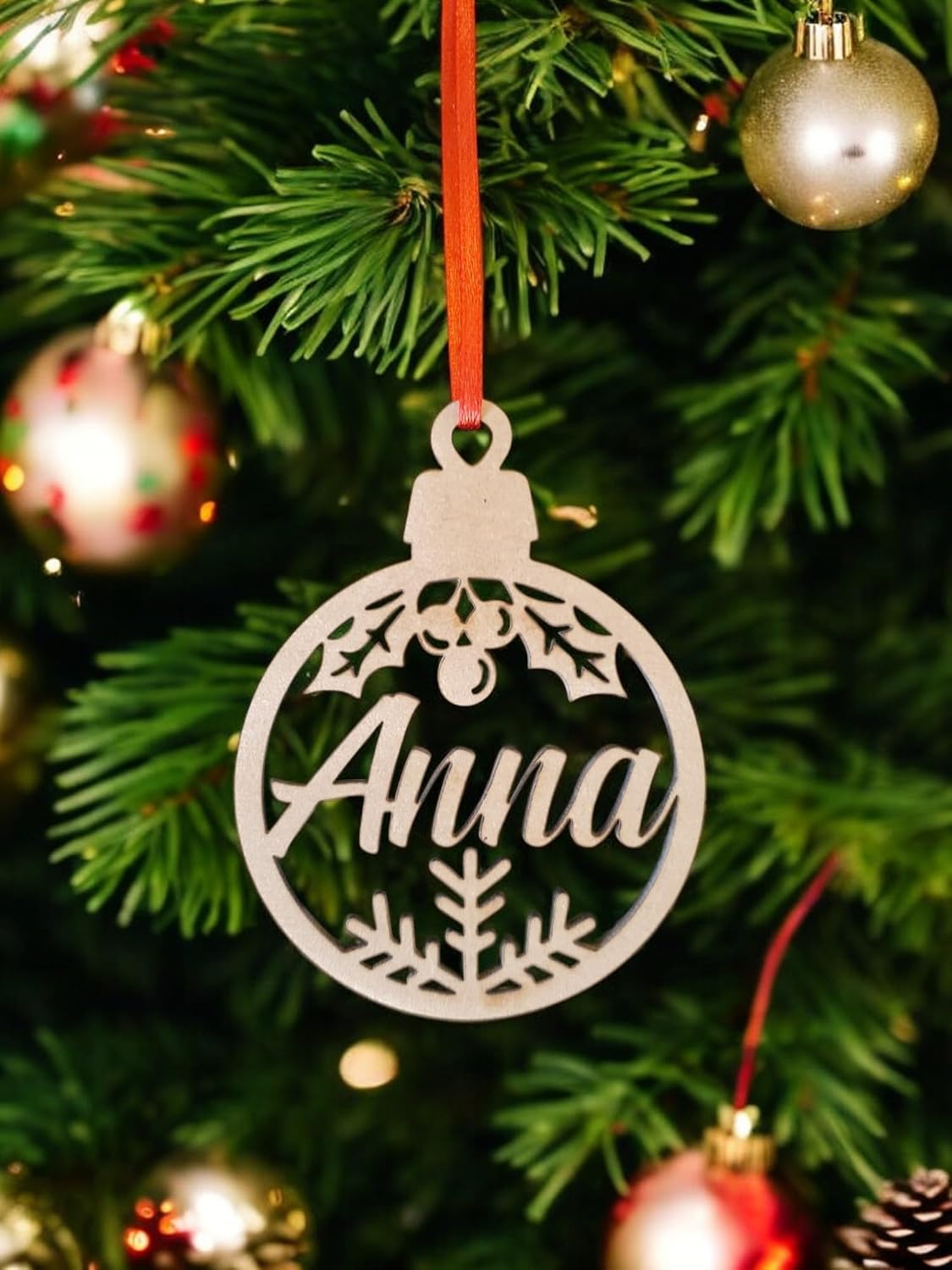 Personalized Christmas Ornament, Custom Name Ornament, Christmas Gift Ornament 2024