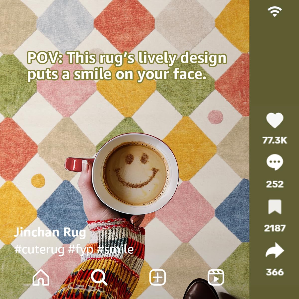 jinchan Kids Rug for Classroom 8ft Radius Corner Washable Area Rug Modern Colorful Quarter Circle Rug Soft Non-Slip Carpet for Nursery Playroom Daycare Reading Nook Living Room Circus on Cream