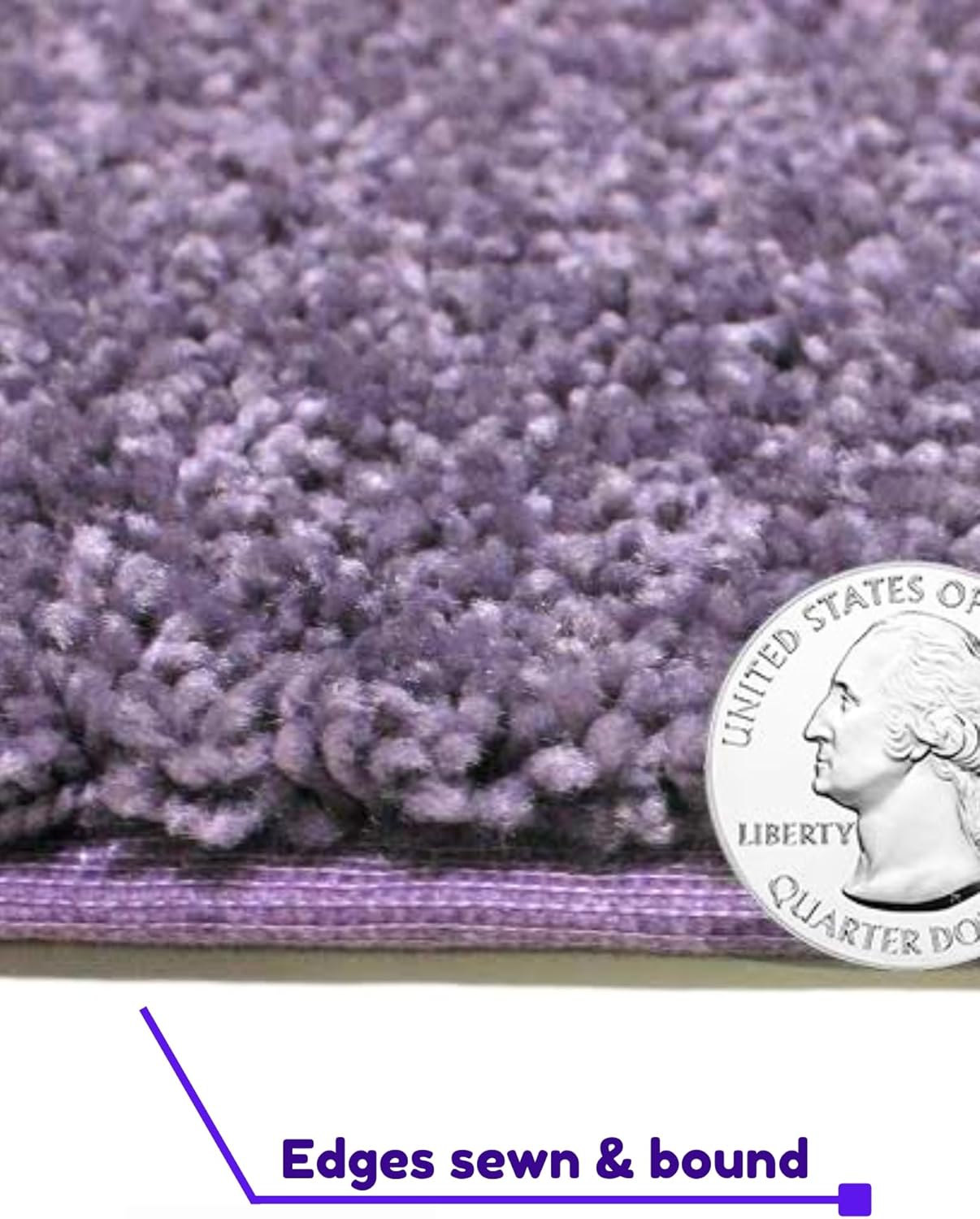 KOECKRITZ Soft and Colorful Kids Classroom Area Rugs (Passes Flammability Pill Test) Many Sizes and Bright Colors to Select from (5' x 5', Lavender)