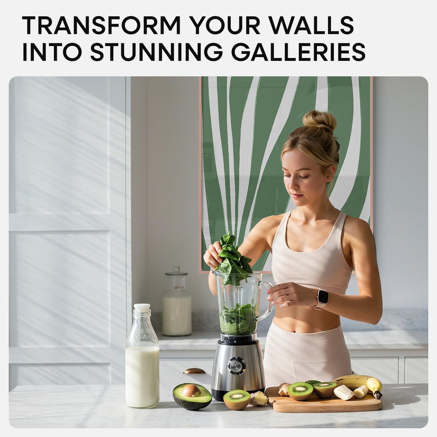 Homeforia 22x28 Rose Gold Picture Frame, High End Metal 22x28 Poster Frames with Mat 18x24 inch Photo, 22 x 28 Thin Frame Matted to 18 x 24 Print, 28x22 Large Frame, Tempered Glass, Wall Kit, Set of 1