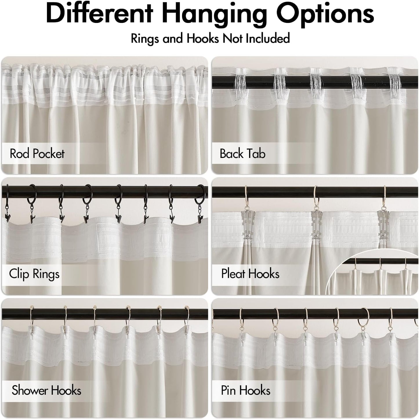 MIULEE Ivory White Velvet Curtains 96 inches Long 2 Panels - Luxury Pinch Pleated Room Darkening Window Drapes for Bedroom Living Room Thermal Insulated Super Soft, Back Tab Rod Pocket Elegant Decor