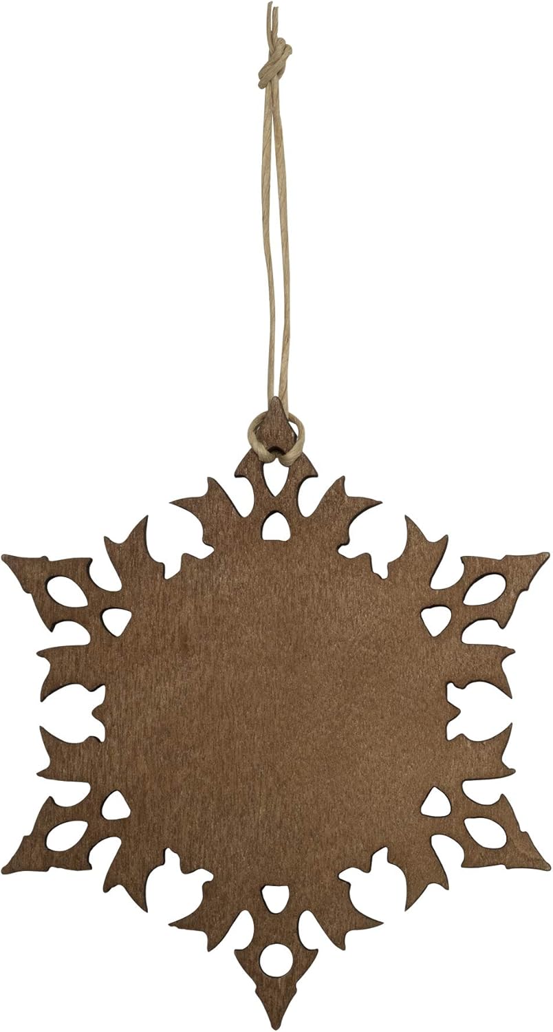 Wood Snowflake 1.5" Photo Ornament - Pack of 100
