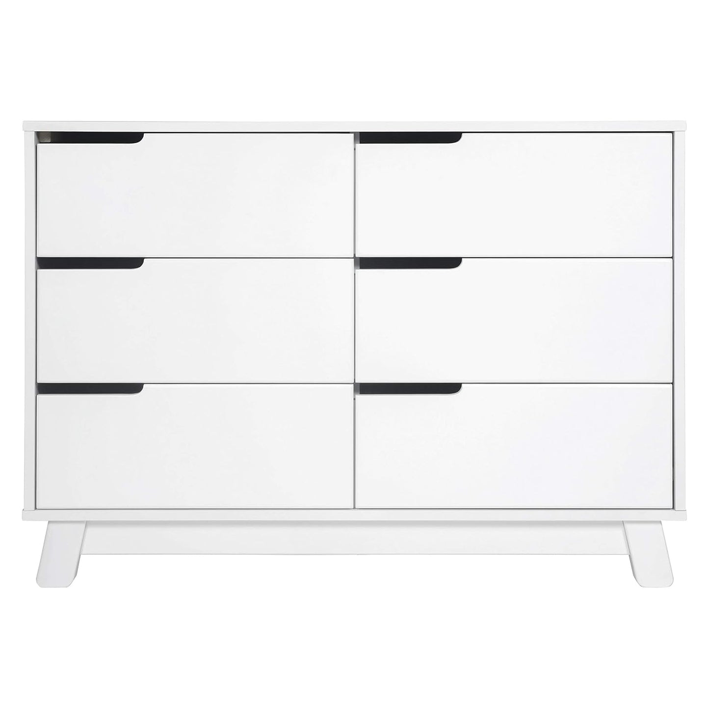 Babyletto Hudson 6-Drawer Assembled Double Dresser in White, Greenguard Gold Certified