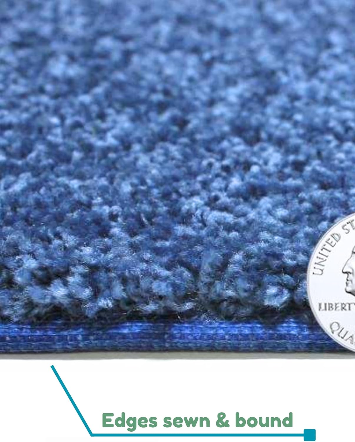 KOECKRITZ Soft and Colorful Kids Classroom Area Rugs (Passes Flammability Pill Test) Many Sizes and Bright Colors to Select from (5' x 7', Royal)