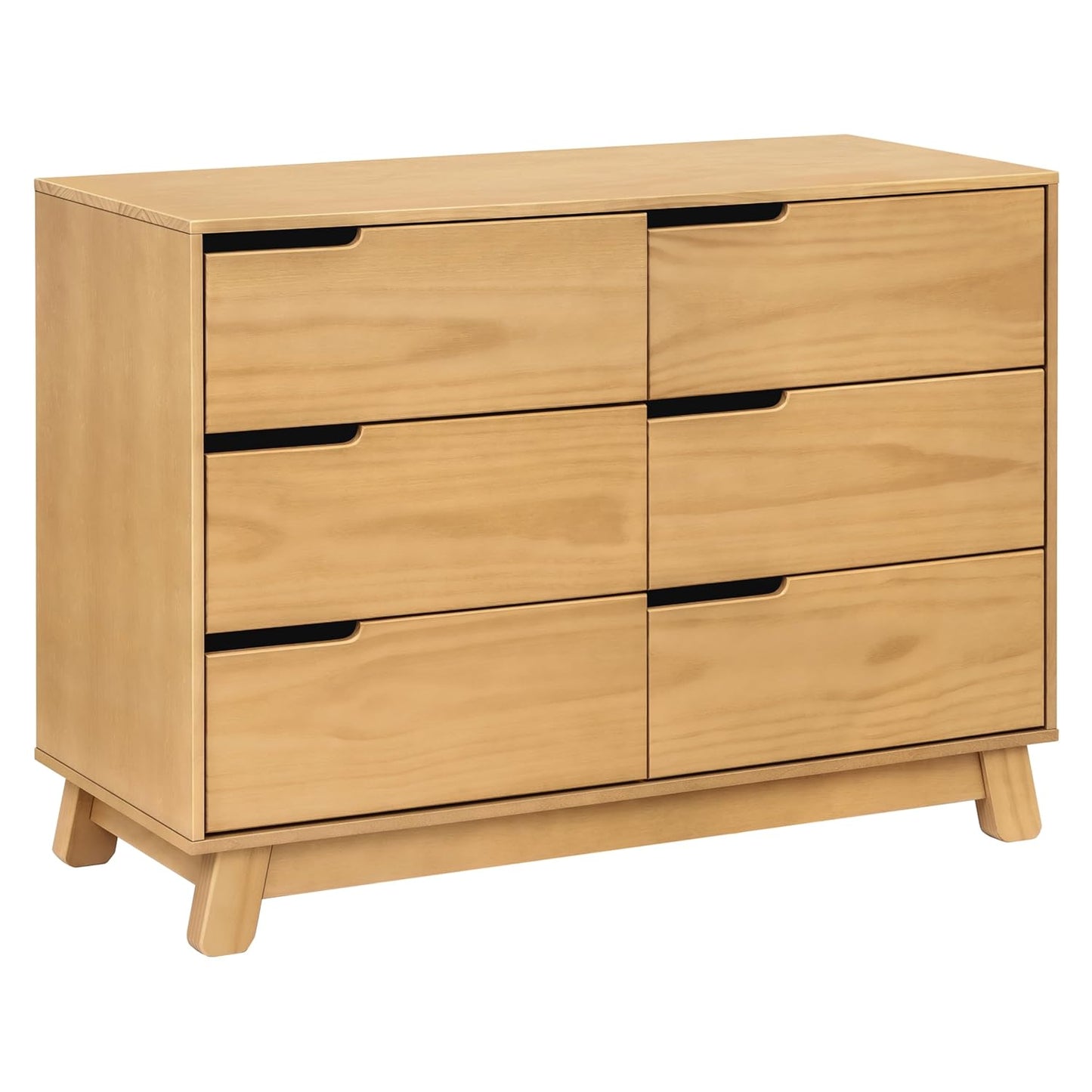 babyletto Hudson 6-Drawer Dresser for Nursery - GREENGUARD Gold Certified - Assembled Wooden Double Chest of Drawers for Kids, Boys and Girls - Baby Dresser for Bedroom, Living Room & Hallway - Honey