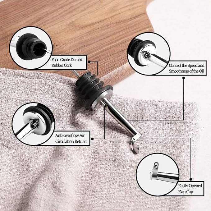 Sweejar Large Ceramic Olive Oil Dispenser Bottle, 24 Oz Relief Opaque Oil Cruet Protects Liquids, Set of 1 (Gradient Blue)