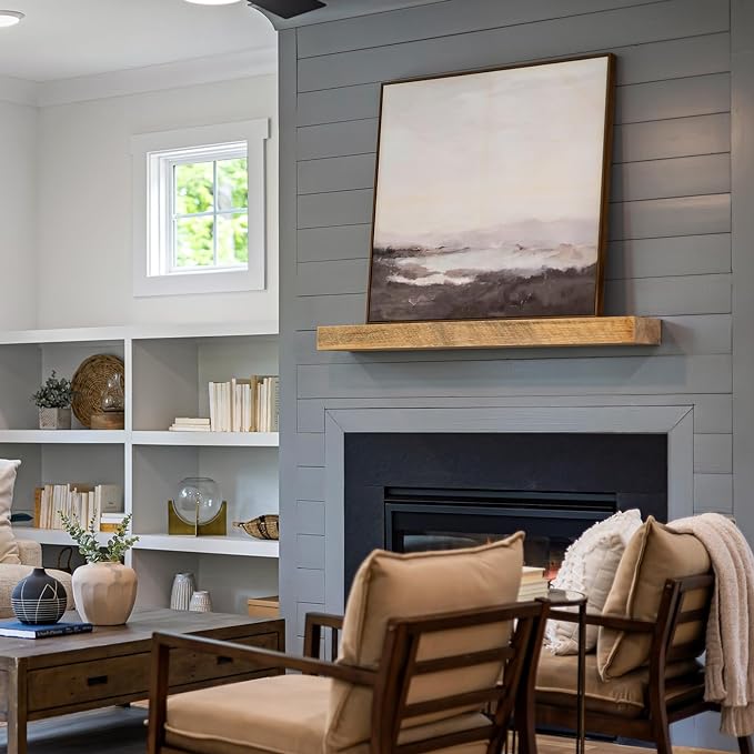 69 inches, Heavy-Duty Floating Shelf Bracket, Hidden Shelf Bracket for Fireplace Shelves, Installed on Studs, max Load of 210 pounds, Hidden Bracket for Shelves， 69 inches, (with Ease kit)