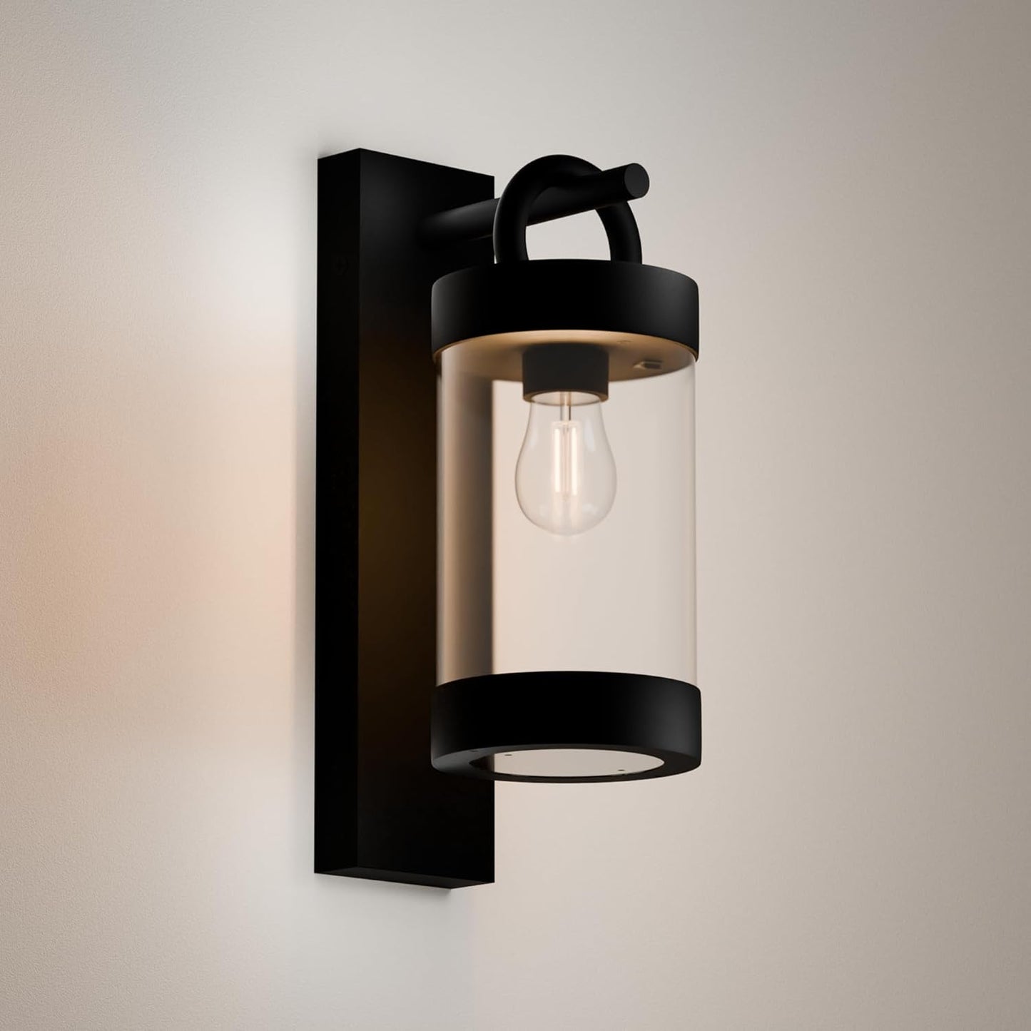 Wall Light Outdoor Lantern with Dusk to Dawn Sensor E26 Bulb (Not Include) Wall Mount Hang Lamp Wall Sconce Lighting Photocell Lights for Porch Front Door Garden IP44 Waterproof Max 28W