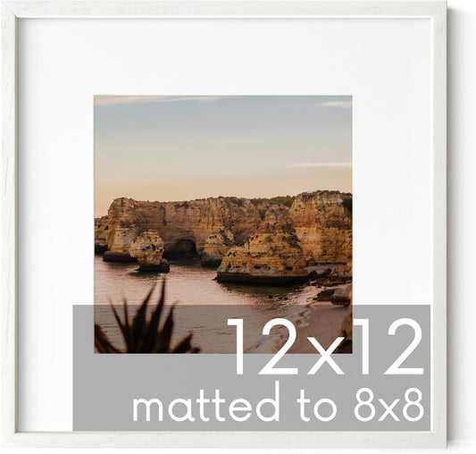 HAUS AND HUES White Square Frame Set of 1-12x12