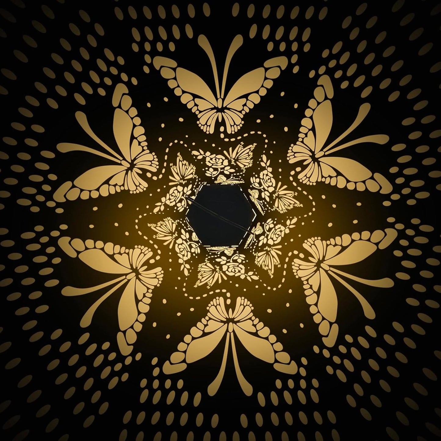 2 Pack Butterfly Solar Lanterns Outdoor Waterproof - Birthday Gifts for Women, Mom, Butterflies Solar Lights Outdoor Hanging Garden Decor for Outside, Patio, Outdoor, Yard, Lawn, Balcony