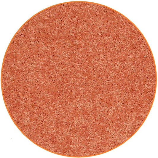 KOECKRITZ Soft and Colorful Kids Classroom Area Rugs (Passes Flammability Pill Test) Many Sizes and Bright Colors to Select from (8' Round, Tangerine)