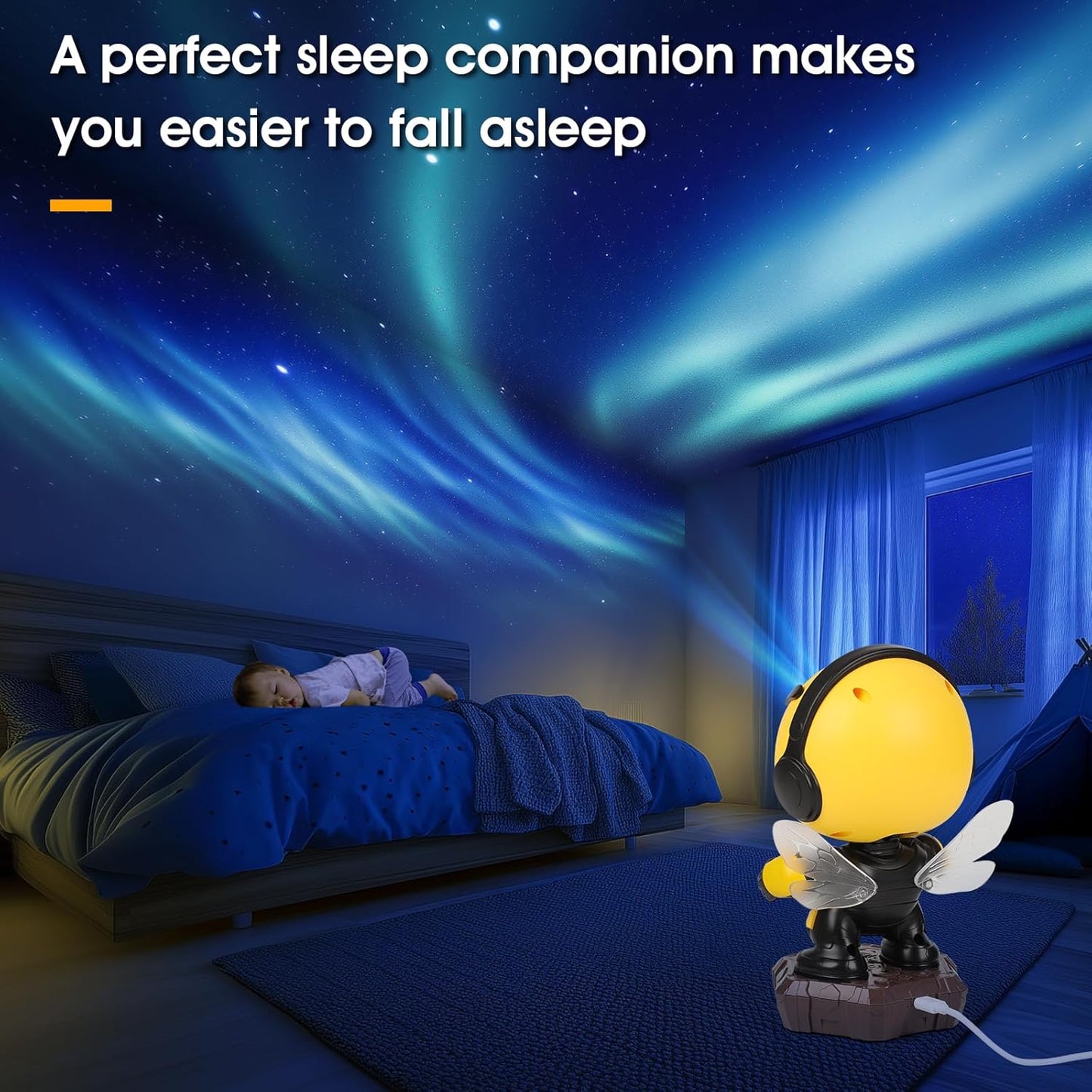 deerdance Star Projector, Northern Lights Galaxy Projector for Bedroom, Kids Night Light Aurora Projector for Ceiling with 8 Modes Timer and Remote for Room Decor, Birthday Gift Toy for Kids Children